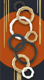 3D抽象几何形状玄关装饰画