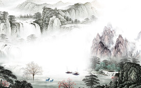 古风 简奢高清山水 TiF分层