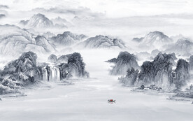 简约 中式高端山水 TiF分层