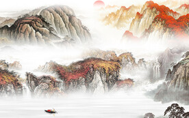 古风 高档意境山水 TiF分层