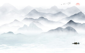 中式 高档意境山水 TiF分层