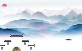 中式 意境新传山水 TIF分层