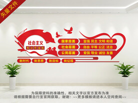 社会主义核心价值文化墙