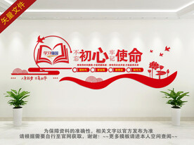 不忘初心文化墙 