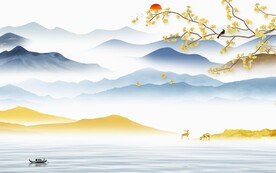 高清 意境新传山水 TIF分层