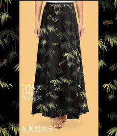 高清手绘竹子分层