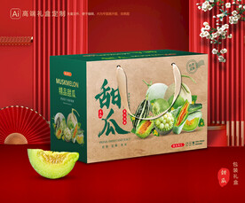 甜瓜包装 蜜瓜礼盒