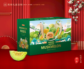 甜瓜包装 蜜瓜礼盒