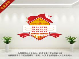 社会主义核心价值观文化墙