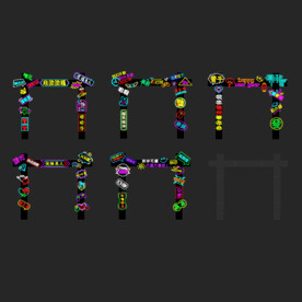 徐州话方言霓虹灯隧道