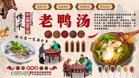 老鸭汤背景墙