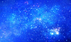 蓝色唯美星空背景图