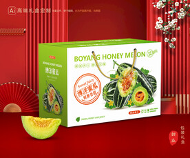 甜瓜礼盒 博洋蜜瓜包装