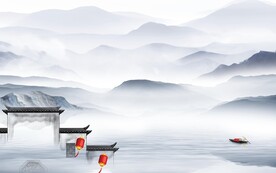 新传 意境中式山水 TiF分层