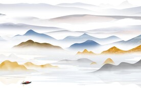 新款 意境中式山水 TiF分层