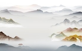 奢雅 意境中式山水 TiF分层