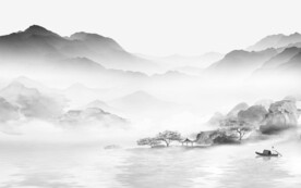 高雅 灰色山水新图 TIF分层