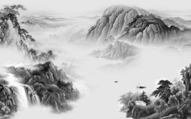 高雅 灰色人气山水 TiF分层