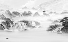 奢雅 最新灰色山水 TiF分层