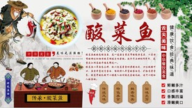 酸菜鱼背景墙