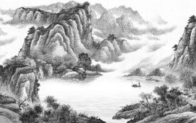 新品 灰色新传山水 TiF分层