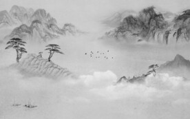 素雅 灰色新传山水 TiF分层