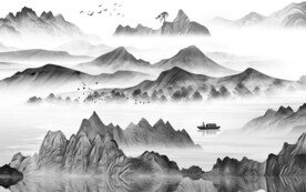 现代 灰色新传山水 TiF分层