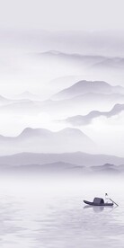 新款 山水简约玄关 TIF分层