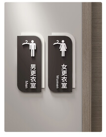 更衣室门牌