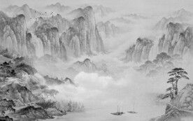 新传 灰色意境山水 TiF分层