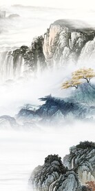 最新 高档山水玄关 TIF分层