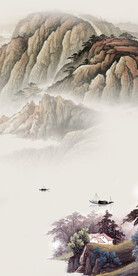 高档 新中式玄关画 TiF分层