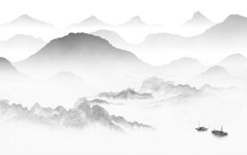 新品 灰色新山水图 TIF分层