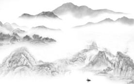 高雅 灰色新山水图 TIF分层