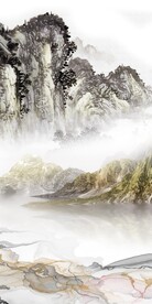 高清 高雅山水玄关 TIF分层