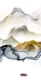 新款 爆款山水玄关 TiF分层