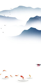 蓝色 爆款山水玄关 TiF分层