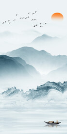 简约 爆款山水玄关 TiF分层