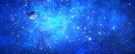 巨幅蓝色高清星空大图