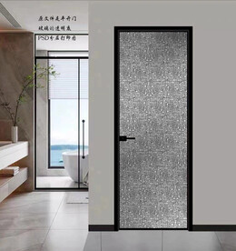 高清分层透明底平开门打印图