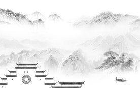 中式灰色山水 TiF分层