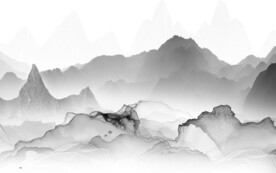 新款 灰色清晰山水 TiF分层