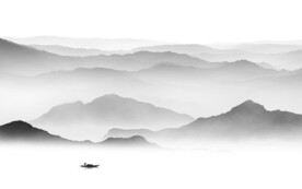 别墅 灰色清晰山水 TiF分层