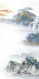 奢雅 新传山水玄关 TIf分层