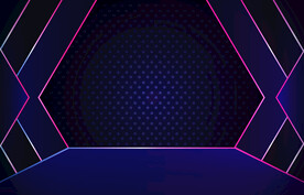 紫色线条网络技术背景