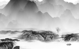 意境 灰色素雅山水 TiF分层