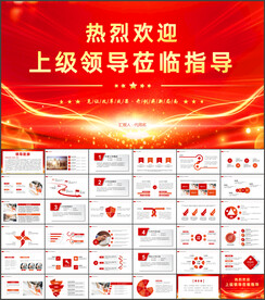 热烈欢迎上级领导莅临指导PPT