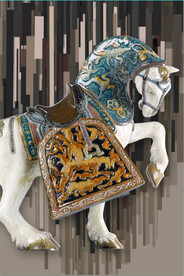 马到成功宫廷马玄关装饰画