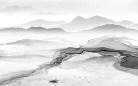 高端 灰色意境山水 TiF分层