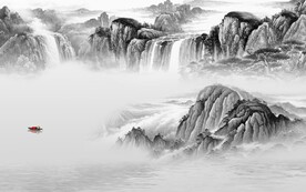 中式 意境高清山水 TiF分层